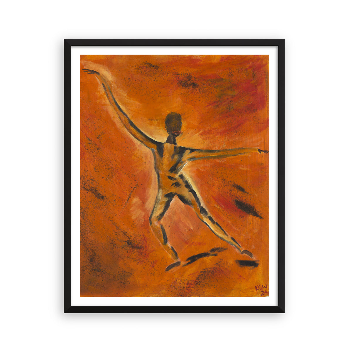 dance in the flames print framed