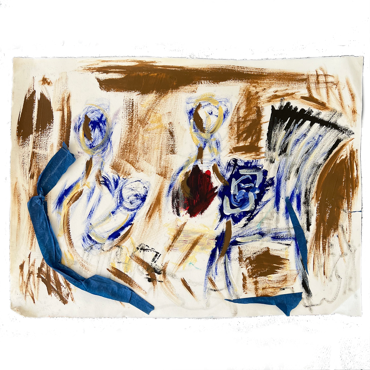 lady on blue chair